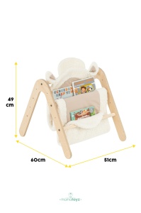 Centru activitati Montessori 2in1 - loc de joaca si biblioteca Gimy, MamaToyz
