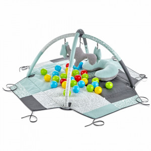 Centru de joaca cu bile BabyJem Toy Ball Play Mat - Img 3