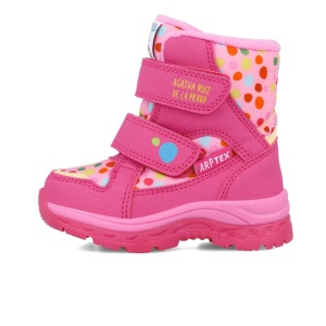 Cizmulite pentru fetite cu buline, Agatha Ruiz De La Prada, roz