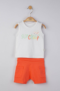 Compleu 2 piese Summer camp pentru baietei, Tongs baby - Img 1