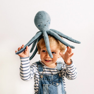 Jucarie caracatita de plus pentru copii Skiddou Havi, 35 cm - Img 4