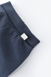 Pantaloni cu Botosei - Bumbac organic Bleumarin BabyCosy - Img 4