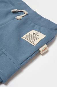 Pantaloni cu buzunare laterale, Two thread, 100%bumbac organic - Indigo, BabyCosy