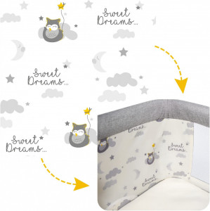 Patut 3 in 1 co-sleeping Skiddou Natt, Normandic Dream, Gri deschis - Img 5