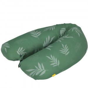 Perna pentru alaptat 2 in 1 Ammi+, Skiddou, Wild climber, Verde, ‎109 x 48 x 20 cm