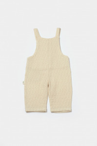 Salopeta cu bretele si buzunar, 100% bumbac - Stone, BabyCosy