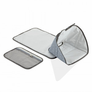 Saltea de infasat Grey pliabila cu sistem siguranta bebelusi BabyJem - Img 6