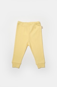 Set 2 pantaloni Bamboo, galben, BabyCosy, 50%bumbac+50% bambus