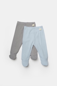 Set 2 pantaloni Bamboo, blue, BabyCosy, 50%bumbac+50% bambus