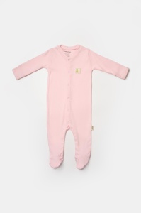 Set 2 salopete lungi Bamboo, roz, BabyCosy, 50%bumbac+50% bambus