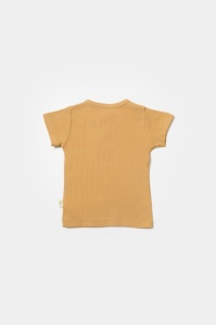 Set 2 tricouri Bamboo, galben, BabyCosy, 50% bumbac+50%bambus