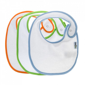 Set 3 bavete BabyJem, cu capse, din bumbac - Img 3