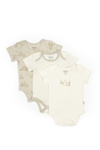 Set 3 body Rabbit, BabyCosy, 100% bumbac