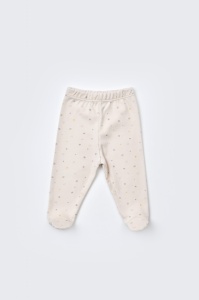 Set de 5 piese pentru nou nascut - 100% bumbac organic - Crem cu buline, Baby Cosy