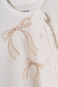 Set bluză și pantalonași, Bow, BabyCosy, 100%bumbac organic - Img 8