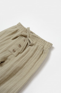 Set bluza si pantaloni, Winter muselin, 100% bumbac - Verde, BabyCosy