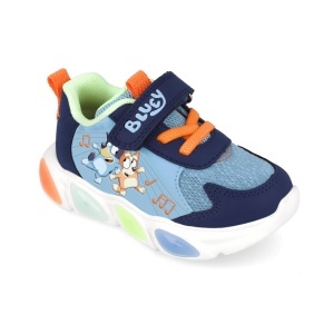 Sneakers Bluey cu luminite Garvalin 251856, albastru - Img 4