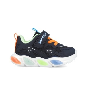 Sneakers cu luminite Garvalin 251808, albastru - Img 2