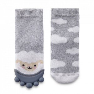 Sosete cu accesoriu dentitie BabyJem Teether Socks - Img 5