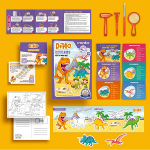 Arkerobox - Set arheologic educational si puzzle 3D, Dino