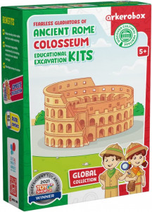 Arkerobox - Set arheologic educational si puzzle 3D, Roma antica, Colosseum