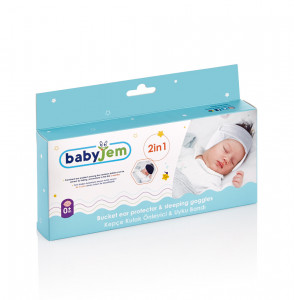 Bentita 2 in 1 pentru urechi BabyJem, Mint