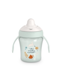 Cană antrenament, 200 ml, verde, Wonder, Suavinex
