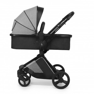 Carucior transformabil 2 in 1 Skiddou Nasjo Normandic Dream, Gri - Img 11