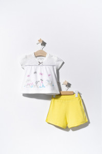 Compleu 2 piese cu pisicute pentru bebelusi, Tongs baby - Img 3