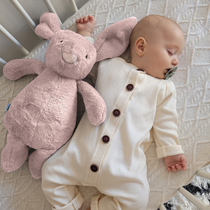 Jucarie din plus pentru copii BabyJem Sleeping Mate Midi Bunny - Img 2