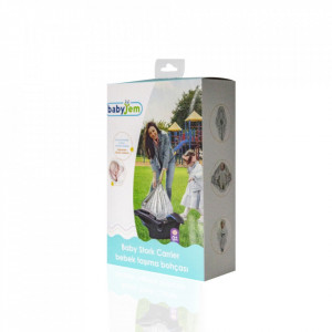 Paturica cu sistem multifunctional BabyJem Carrier Alb pentru transport bebelusi - Img 4