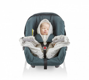 Paturica cu sistem multifunctional BabyJem Carrier Alb pentru transport bebelusi - Img 12
