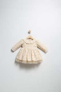Rochita eleganta pentru fetite Elbise, Tongs baby, cu tulle si volane - Img 4