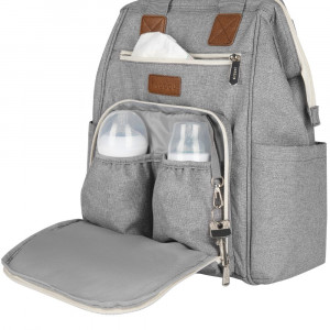 Rucsac multifunctional mamici Skiddou Astrid, Normandic Dream, Gri - Img 4