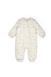 Salopeta cu fermoar, Lamb, BabyCosy, 100% bumbac organic - Img 2
