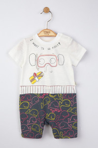 Salopeta de vara pentru bebelusi Swim, Tongs baby - Img 2