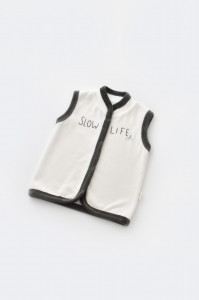 Set 3 piese Broscuta cu body, pantalonasi si vestuta din 80%bumbac organic si 20% poliester - Antracit, BabyCosy - Img 6