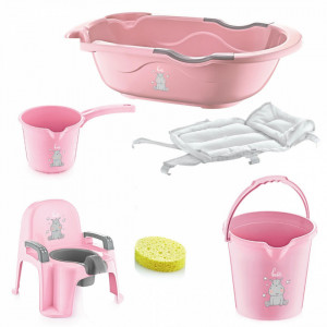 Set cadita de baie cu 6 piese BabyJem Bebe Lux - Img 9