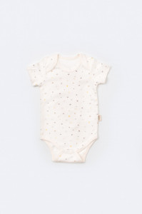 Set de 10 piese pentru nou nascut - 100% bumbac organic - Ecru cu buline, BabyCosy - Img 11