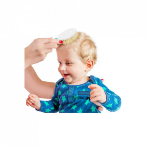 Set pieptan si perie din peri naturali BabyJem - Img 2