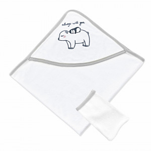 Set prosop cu capison si manusa de baie pentru copii BabyJem - Img 3