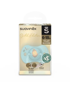 Suzetă fiziologică SX Pro din silicon 6-18 luni Albastru Gold Premium - Img 4