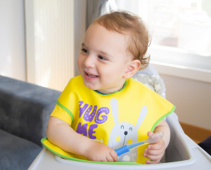 Baveta BabyJem cu buzunar Poly Large Bib - Img 8