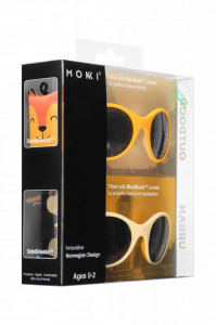 Ochelari de soare pentru copii MOKKI Click & Change, protectie UV, galben, 0-2 ani, set 2 perechi - Img 4