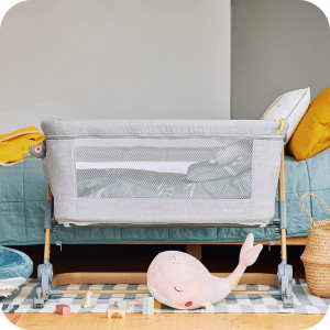 Patut 3 in 1 co-sleeping Skiddou Natt, Normandic Wood, Wood-gri - Img 6