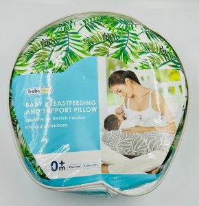 Perna pentru alaptat 2 in 1 Nursing Pillow Leaves, BabyJem - Img 2