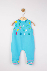 Salopeta de vara pentru bebelusi Ciucurasi, Tongs baby - Img 4