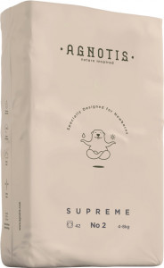 Scutece hipoalergenice Agnotis, marimea nr. 2, 3-6 kg, 42 bucati