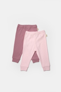 Set 2 pantaloni Bamboo, roz, BabyCosy, 50%bumbac+50% bambus