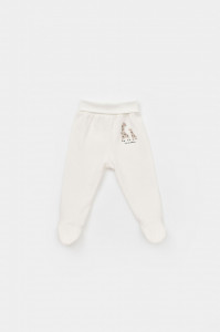 Set 2 pantaloni cu botosei bebe unisex Girafa, Baby Cosy, 100% bumbac organic